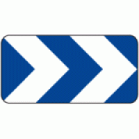 J4 (2 chevrons) - Balise J4 : 2 chevrons