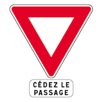 AB3a + M9c - Cédez le passage : signal de position