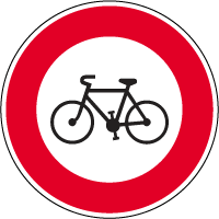 B9b - Accès interdit aux cycles