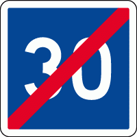 C4b - Fin de vitesse conseillée
